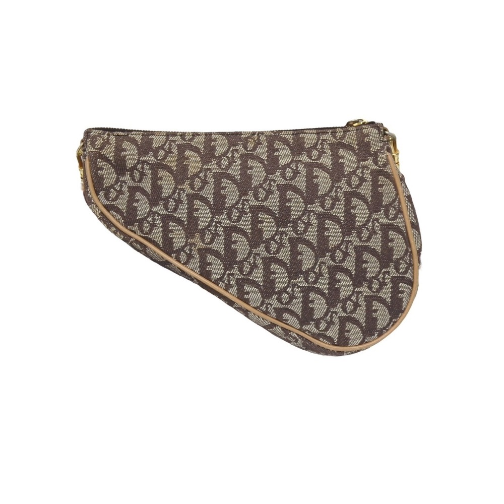 Christian Dior Trotter Saddle Bag Shoulder Bag Brown - Picture 3 of 10